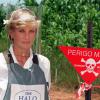 La princesse Diana en Angola pour voir le travail de déminage de HALO, en janvier 1997.