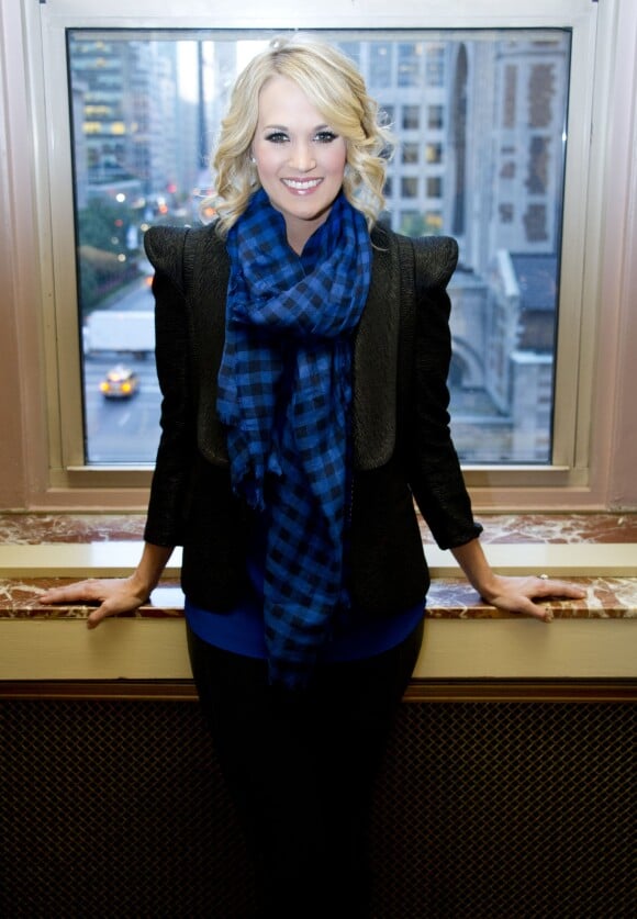 Carrie Underwood, qui jouera dans la nouvelle version de "La Melodie du bonheur" - Personnalites en conference de presse a New York, le 26 octobre 2013