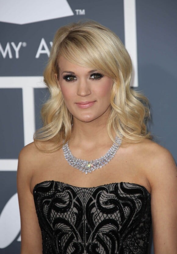 Carrie Underwood - 55eme ceremonie des Grammy Awards a Los Angeles le 10 Fevrier 2013.