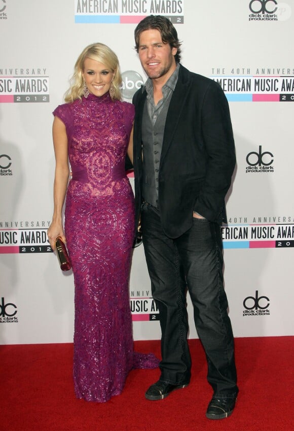 Carrie Underwood, Mike Fisher - Ceremonie annuelle des 40eme "American Music Awards" a Los Angeles.  Le 18 novembre 2012