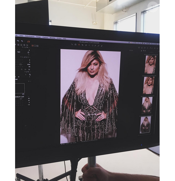 Kylie Jenner photographiée par Max Abadian pour Elle Canada. Photo publiée le 3 septembre 2015.