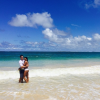 Sami Miro et Zac Efron à la plage / photo postée sur Instagram.