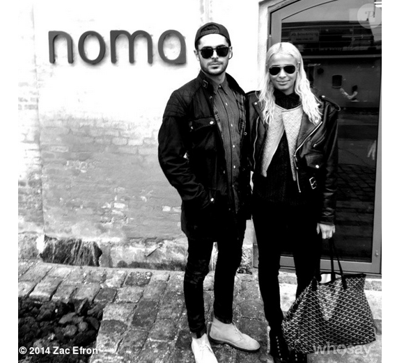 Zac Efron et Sami Miro / photo postée sur le compte Instagram de l'acteur.