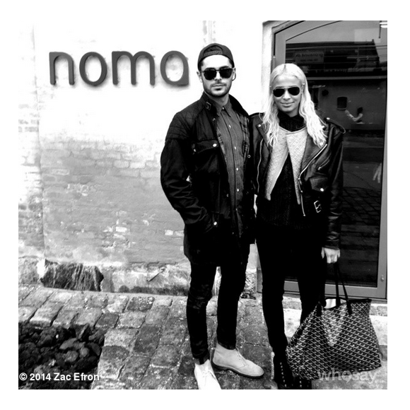 Zac Efron et Sami Miro / photo postée sur le compte Instagram de l'acteur.