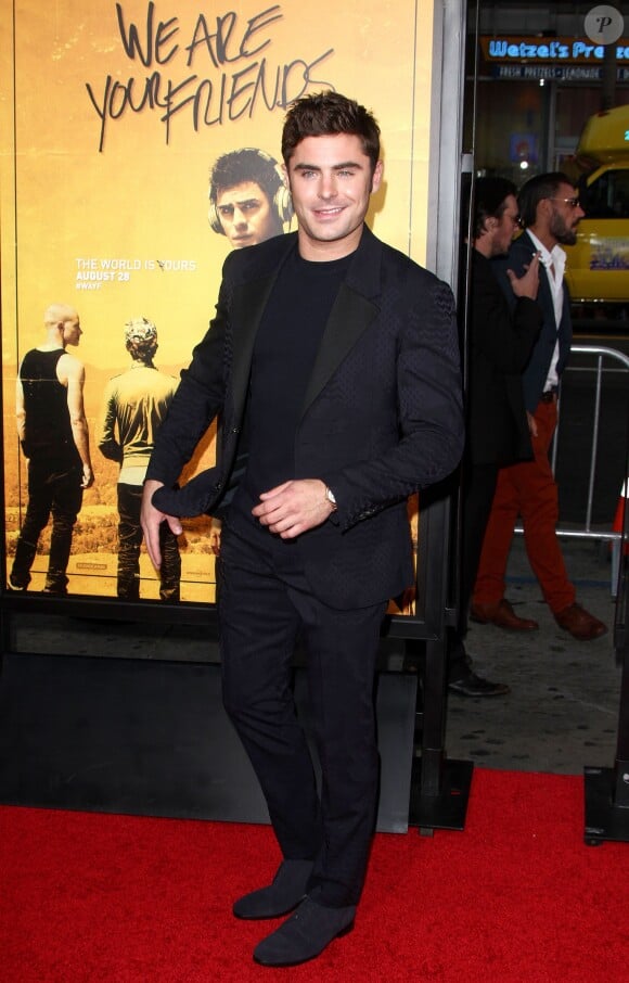 Zac Efron à la première de « We Are Your Friends » à Hollywood, le 20 aout 2015