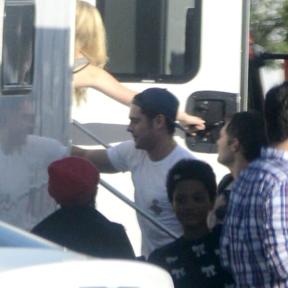 Exclusif - Zac Efron - Tournage du film "Neighbors 2" à Atlanta, le 26 août 2015. F