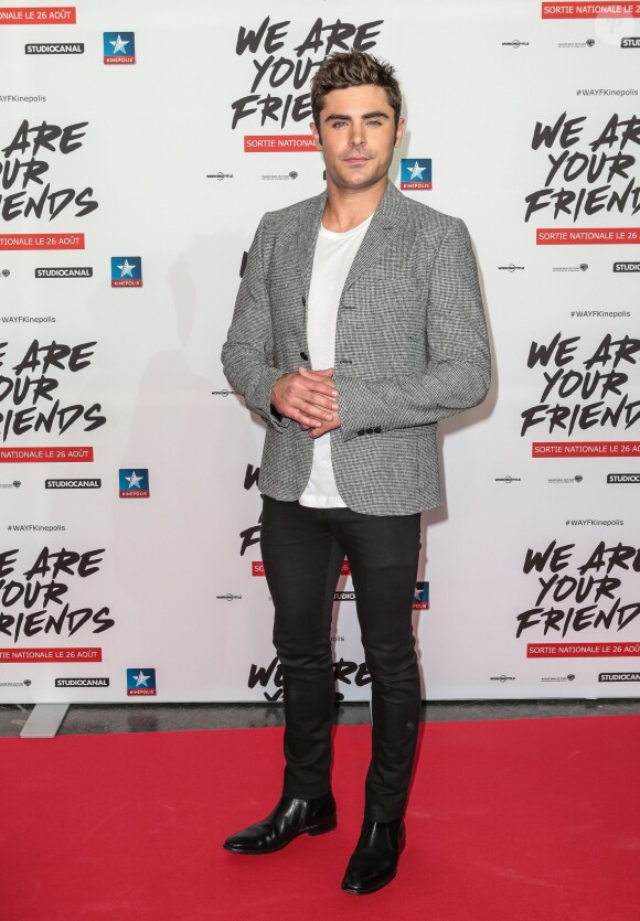 Zac Efron - Avant-première du film "We Are Your Friends" au Kinepolis Lomme (Lille), le 12 août 2015.