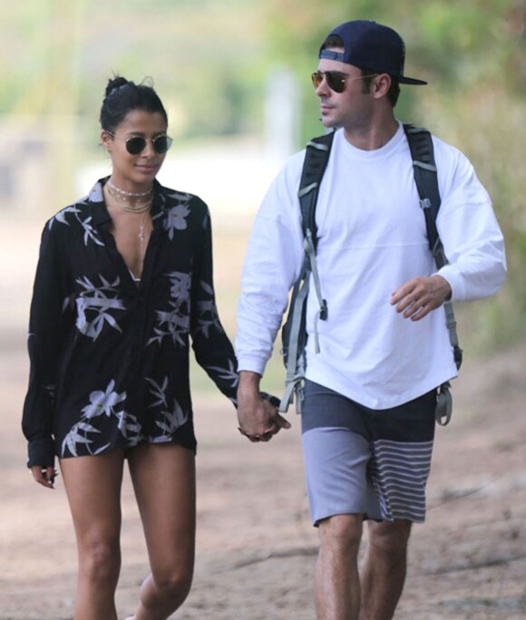 Zac Efron et sa petite amie Sami Miro se baladent en amoureux à Oahu à Hawaii , le 30 mai 2015