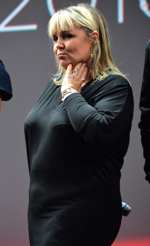 Valérie Damidot - Conférence de rentrée du groupe NRJ Global au musée du Quai Branly à Paris le 10 septembre 2015.