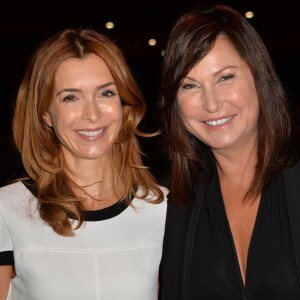 Evelyne Thomas et Véronique Mounier - Conférence de rentrée du groupe NRJ Global au musée du Quai Branly à Paris le 10 septembre 2015.