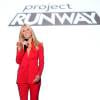 Heidi Klum assiste au défilé des finalistes de l'émission Project Runway (saison 14) à la New York Fashion Week. New York, le 10 septembre 2015.