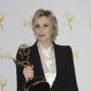 Jane Lynch in the press room of the Creative Arts Emmy Awards at Microsoft Theater in Los Angeles, CA, USA, on September 12, 2015. Photo by Apega/ABACAPRESS.COM13/09/2015 - Los Angeles