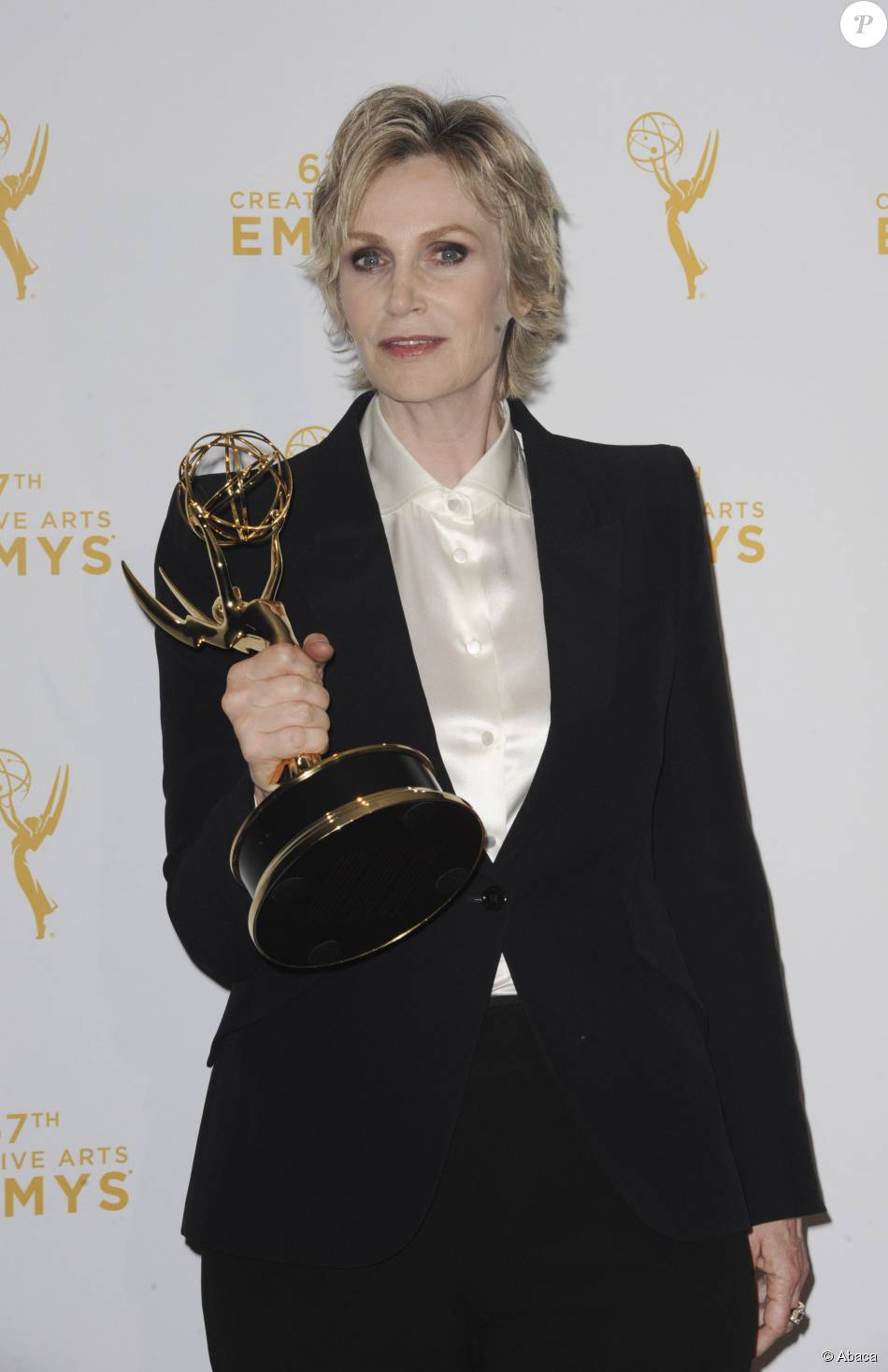 Jane Lynch in the press room of the Creative Arts Emmy Awards at