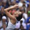 Flavia Pennetta après sa finale victorieuse de l'US Open à l'USTA Billie Jean King National Tennis Center de Flushing dans le Queens à New York, le 12 septembre 2015