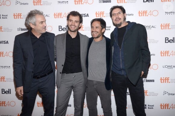Alfonso Cuaron, Jonas Cuaron, Gael Garcia Bernal et Carlos Cuaron - Avant-première du film Desierto dans le cadre du festival du film de Toronto le 13 septembre 2015