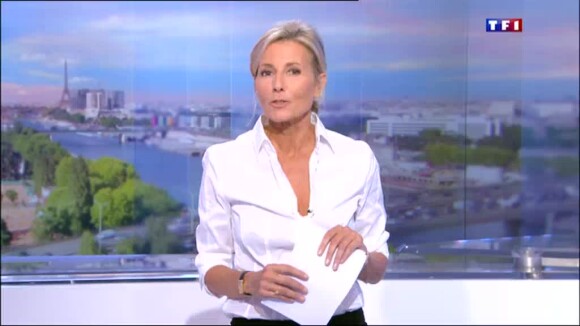 Les adieux de Claire Chazal au public de TF1, dans le JT du dimanche 13 septembre 2015.