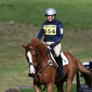 Zara Phillips en compétition le 12 septembre 2015 au concours complet Whatley Manor Gatcombe à Gatcombe Park (Gloucestershire).