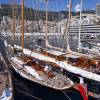 Le prince Albert II de Monaco au Yacht Club de Monaco le 11 septembre 2015 pour une revue d'effectifs dans le cadre de la 12e Monaco Classic Week.