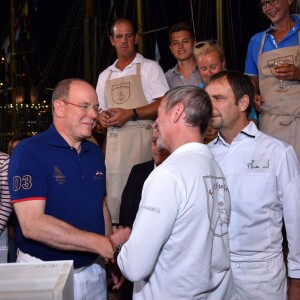 Le prince Albert II de Monaco participait le 10 septembre 2015 à la soirée de remise des prix du Concours des Chefs dans le cadre de la 12e Monaco Classic Week au Yacht Club de Monaco.