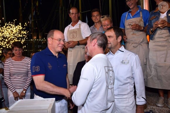 Le prince Albert II de Monaco participait le 10 septembre 2015 à la soirée de remise des prix du Concours des Chefs dans le cadre de la 12e Monaco Classic Week au Yacht Club de Monaco.