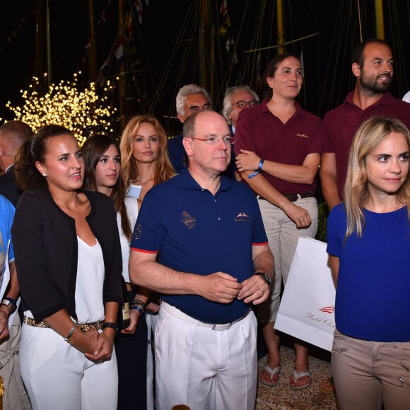 Le prince Albert II de Monaco participait le 10 septembre 2015 à la soirée de remise des prix du Concours des Chefs dans le cadre de la 12e Monaco Classic Week au Yacht Club de Monaco.