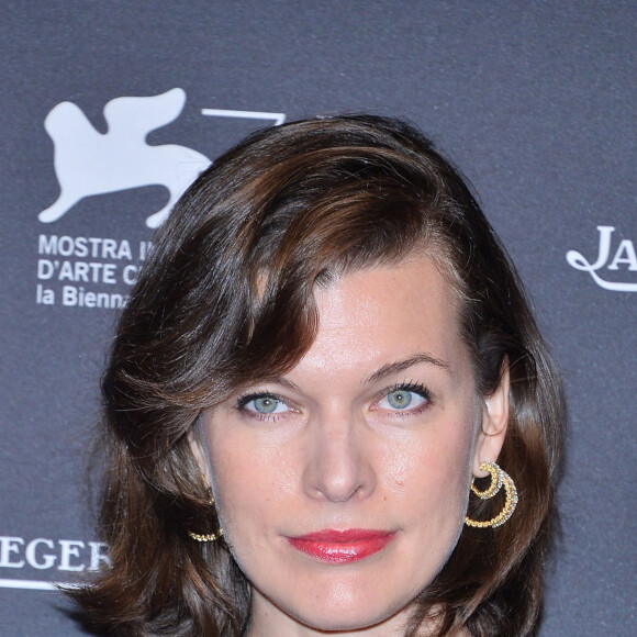 Milla Jovovich enceinte - Soirée Jaeger-LeCoultre à l'occasion du 71e festival international du film de Venise le 2 septembre 2014.