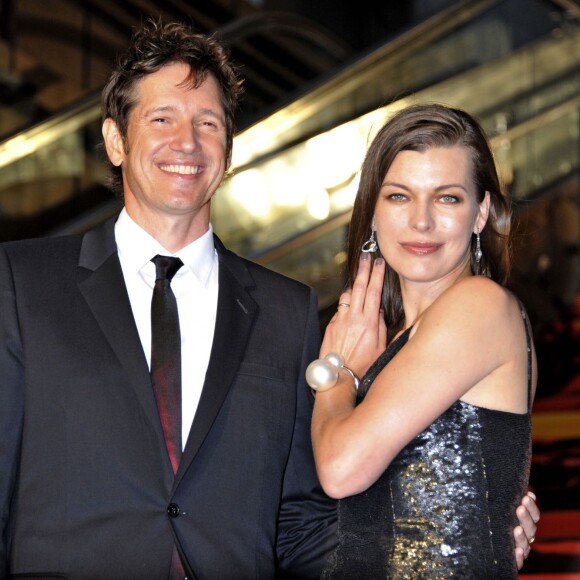 Milla Jovovich et Paul W. S. Anderson à Tokyo le 26 mai 2014.
