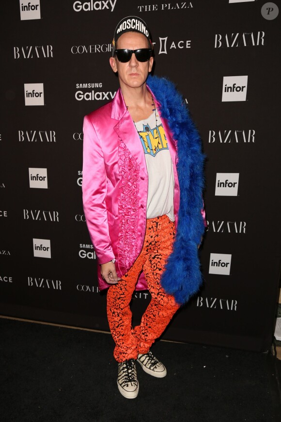 Jeremy Scott assiste à la soirée "BAZAAR Icons" du magazine Harper's Bazaar à l'hôtel Plaza. New York, le 16 septembre 2015.