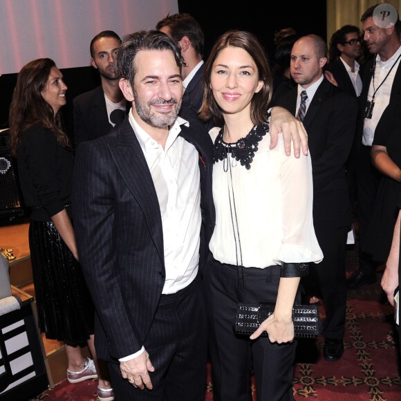 Marc Jacobs et Sofia Coppola assistent au défilé Marc Jacobs printemps-été 2016 au Ziegfeld Theater. New York, le 17 septembre 2015.