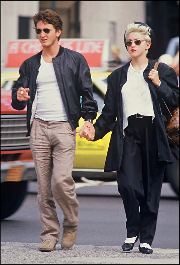 Sean Penn et Madonna à New York, le 16 août 1986.
