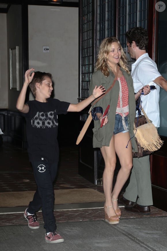 Exclusif - Kate Hudson et son fils Ryder à New York le 13 septembre 2015