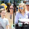 Jennifer Aniston et Kate Hudson sur le tournage "Mother Day" à Atlanta le 11 septembre 2015.