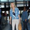 Kate Hudson arrive à l'aéroport de LAX à Los Angeles pour prendre l'avion, le 10 avril 2015