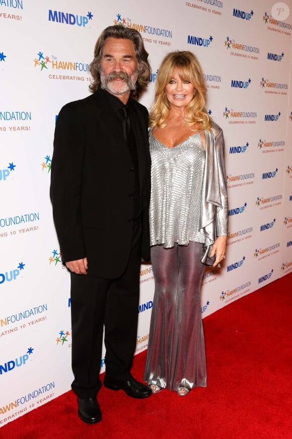 Kurt Russell et Goldie Hawn à la soirée "Love In For Kids" à Los Angeles, le 21 novembre 2014