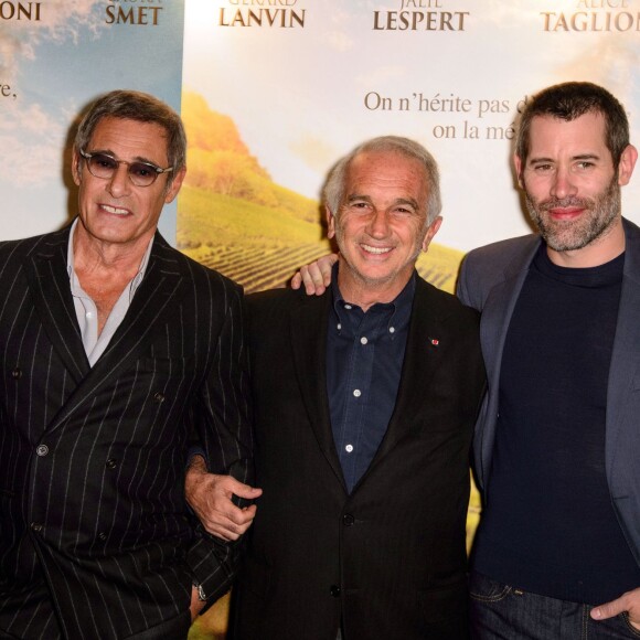 Gérard Lanvin, Alain Terzian et Jalil Lespert - Avant-première du film "Premiers crus" à l'UGC Ciné Cité Bercy à Paris, le 21 septembre 2015.