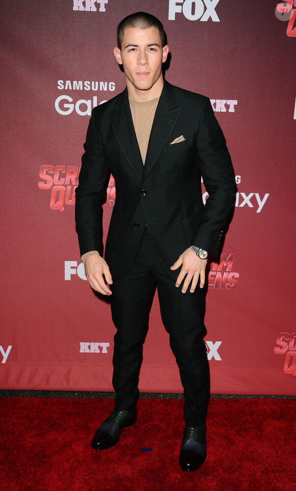 Nick Jonas à la première de la série "Scream Queens" à Los Angeles, le 21 septembre 2015.