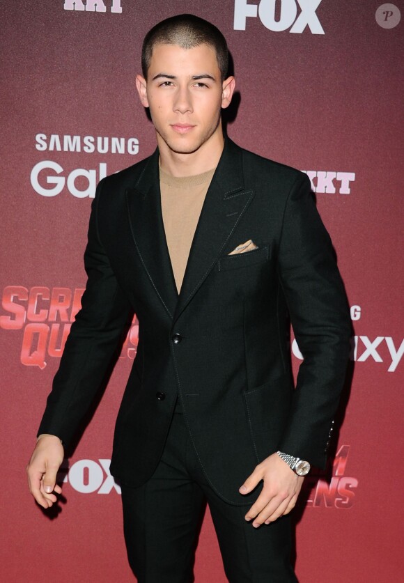 Nick Jonas à la première de la série "Scream Queens" à Los Angeles, le 21 septembre 2015.