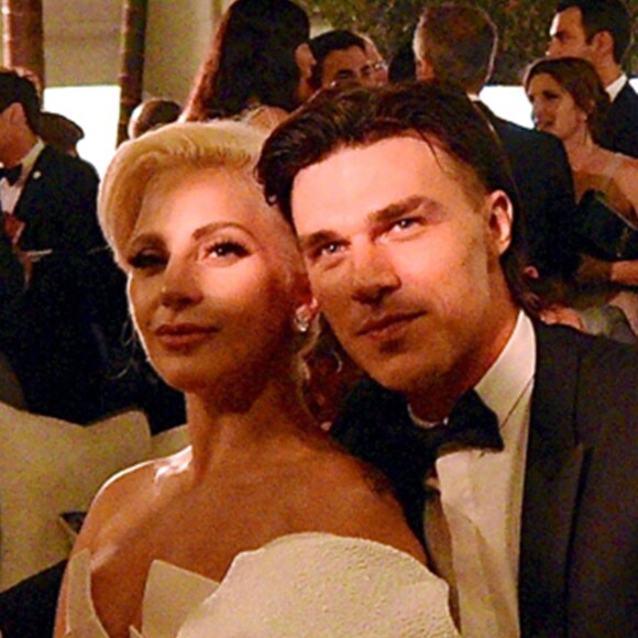  Lady Gaga et Finn Wittrock à l'after party des Emmy Awards à Los Angeles le 20 septembre 2015. 