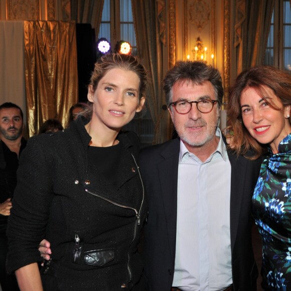 Alice Taglioni enceinte, François Cluzet et sa femme Narjiss - Soirée à l'hôtel Shangri-La de Paris pour présenter la réouverture prochaine (le 1er novembre 2015) de l'hôtel Shangri-La's Le Touessrok Resort & Spa à l'île Maurice, le 22 septembre 2015.