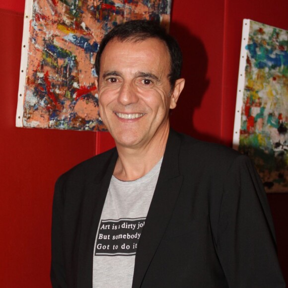 Exclusif - Thierry Beccaro - Vernissage de l'exposition de Thierry Beccaro sur le thème de la "Promenade acrylique" à l'hôtel Renaissance à Paris le 21 septembre 2015.