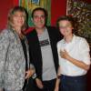 Exclusif - Thierry Beccaro avec sa femme Emmanuelle et son fils Lucas - Vernissage de l'exposition de Thierry Beccaro sur le thème de la "Promenade acrylique" à l'hôtel Renaissance à Paris le 21 septembre 2015.