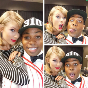 Taylor Swift a fait la connaissance de Todrick Hall après l'un de ses concerts / photo postée sur Instagram.