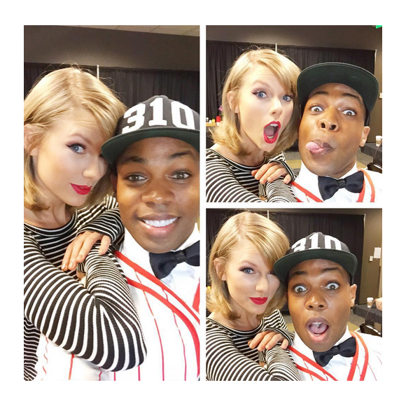 Taylor Swift a fait la connaissance de Todrick Hall après l'un de ses concerts / photo postée sur Instagram.