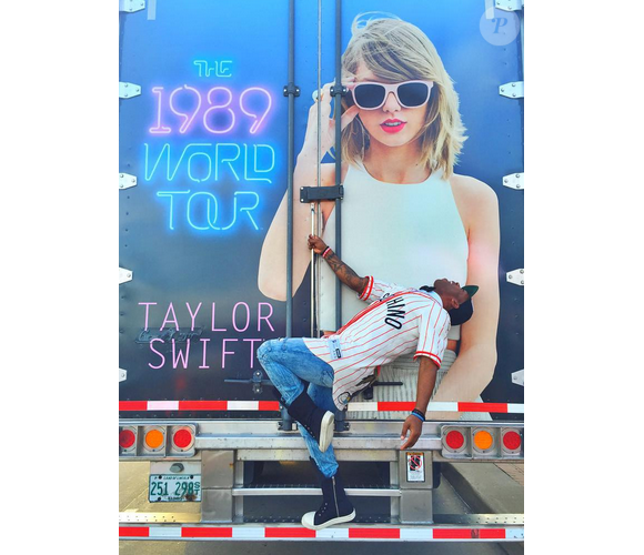 Todrick Hall est invité au concert de Taylor Swift / photo postée sur Instagram.