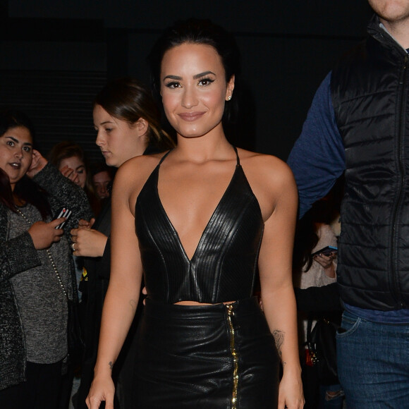 Demi Lovato arrive à la soirée de lancement de son nouvel album à Londres. Le 8 septembre 2015