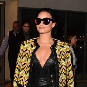 Demi Lovato arrive à la soirée de lancement de son nouvel album à Londres. Le 8 septembre 2015