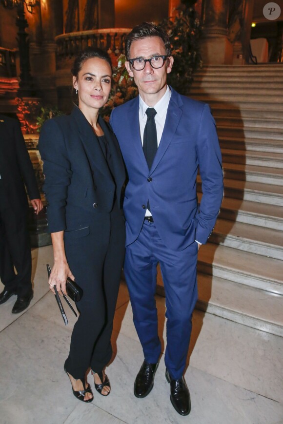 Bérénice Bejo et son mari Michel Hazanavicius - Gala d'ouverture de la saison du Ballet de l'Opéra national de Paris, le 24 septembre 2015.