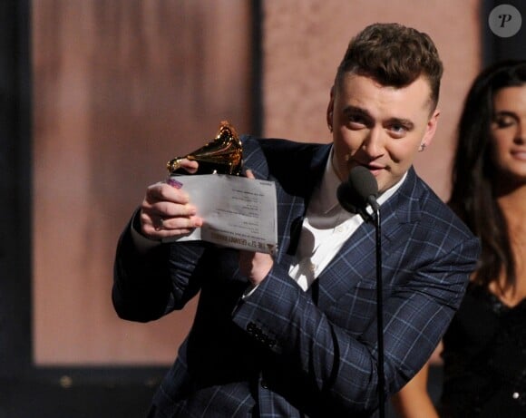 Sam Smith aux Grammy Awards à Los Angeles, le 8 février 2015.