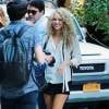 Shakira et son fils Sasha à la sortie de leur hôtel à New York, le 24 septembre 2015