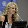 Conférence de presse de Shakira à l'ONU le 22 septembre 2015 à New York